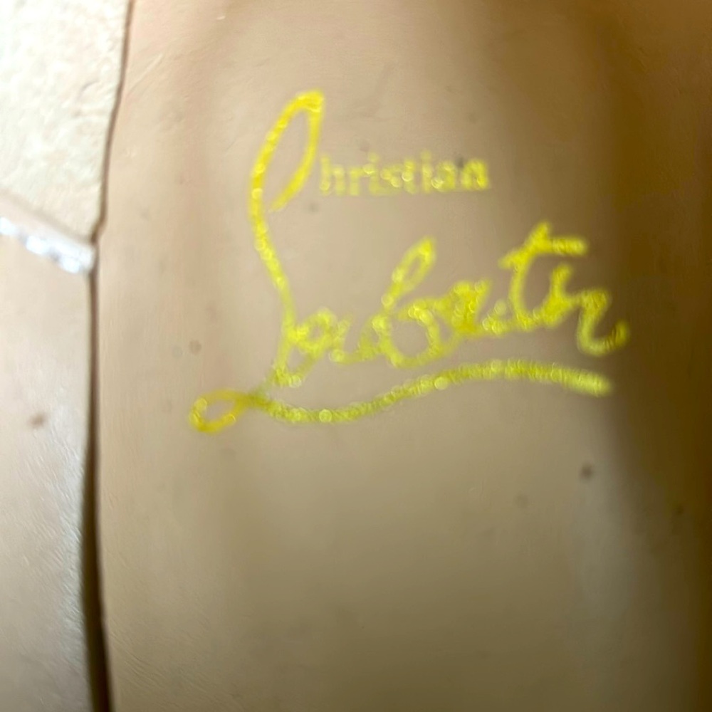 Have some red bottom shoes from Paris real leopard print